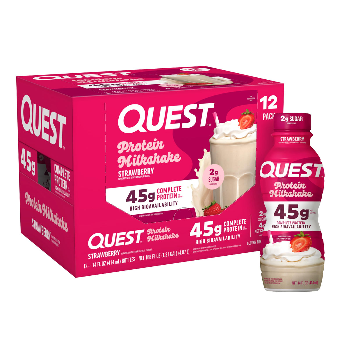 Quest Nutrition Salted Caramel Protein Shake, 45g Protein, 12 Count