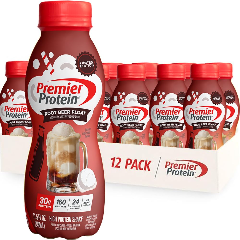 Premier Protein 30g High Protein Shake, Chocolate, 12 Pack | 160 Calories, 24 Vitamins & Minerals, No Added Sugar, Supports Muscle Health, Gluten-Free, 11.5 oz