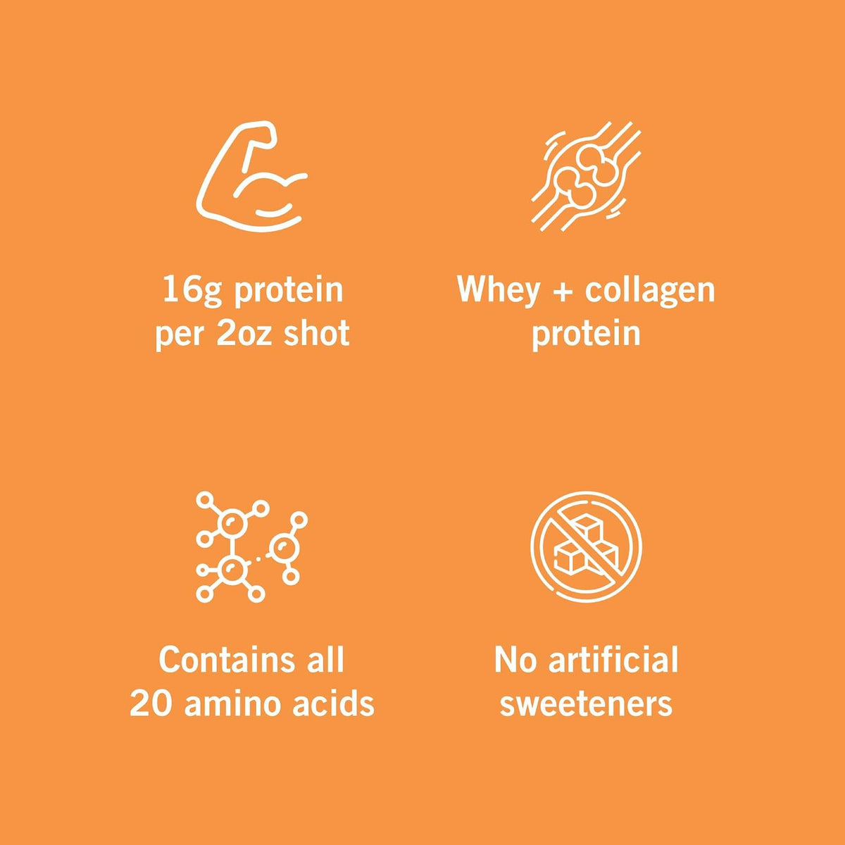 VIDAFUEL Wellness Protein Drink, 32oz Carton, 16g Protein Per 2oz Shot, 2pk