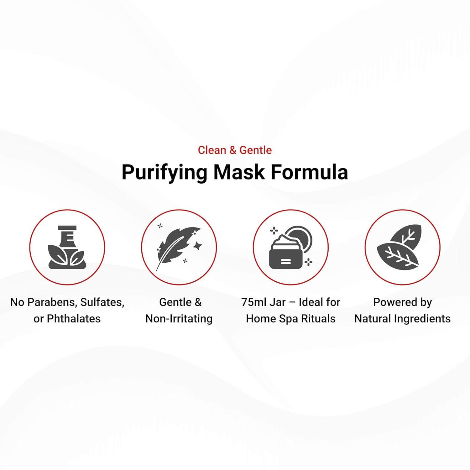 LifeCell Purifying Clay Mask – Deep Cleansing Facial Mask with Argan Oil, Green Tea, and Licorice Root – Exfoliates, Tightens Pores & Revitalizes Skin – 75ml