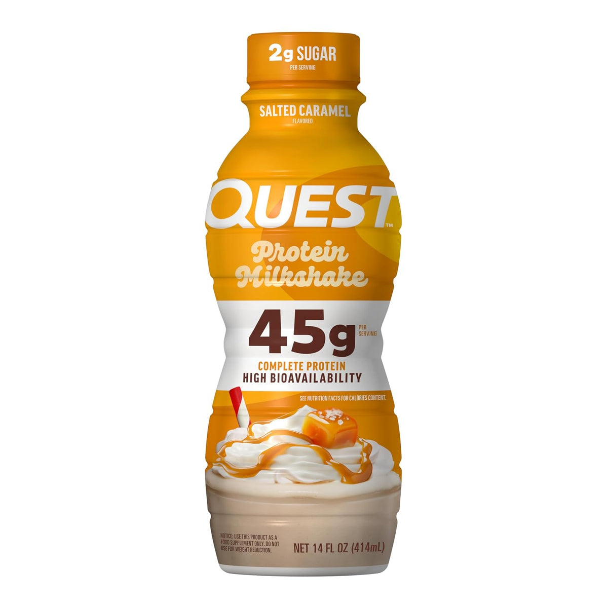 Quest Nutrition Salted Caramel Protein Shake, 45g Protein, 12 Count