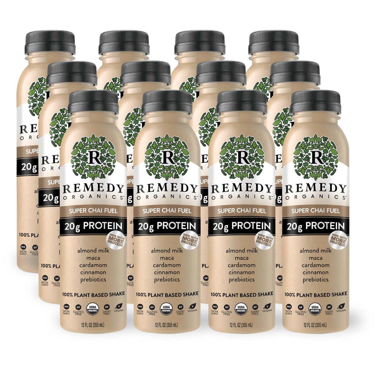 Remedy Organics Variety Assortment Case 10-Pack | Plant Based Protein Shakes, Ready to Drink | USDA Organic, Gluten Free, Dairy Free, Soy Free
