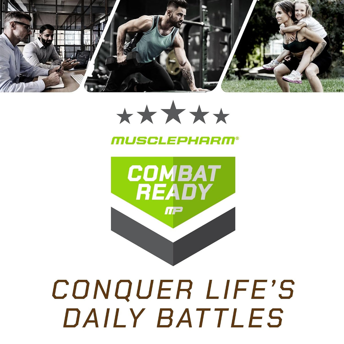 MusclePharm Combat Ready Protein Shake | Vanilla Ice Cream - 12 Pack