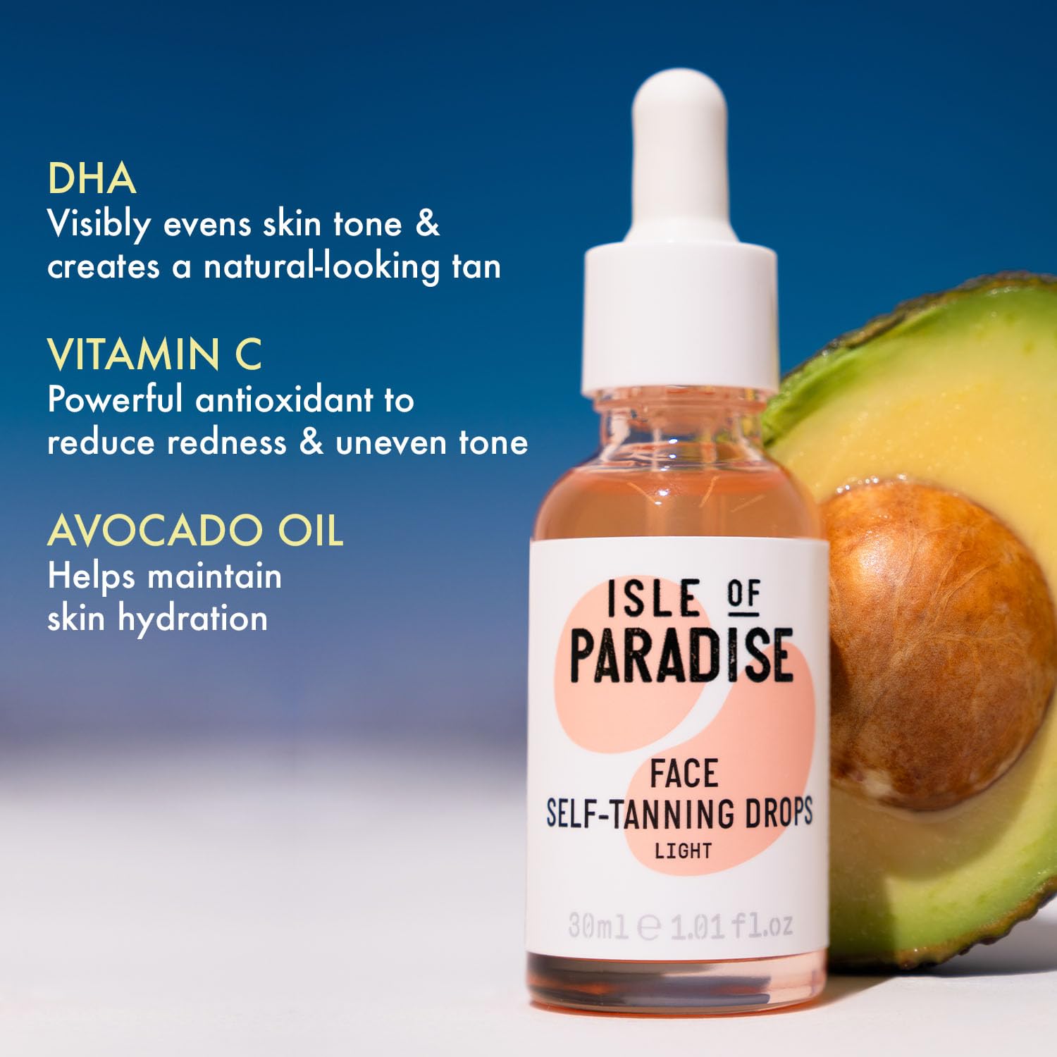 Isle of Paradise Mini Self Tanning Natural Glow Face Drops