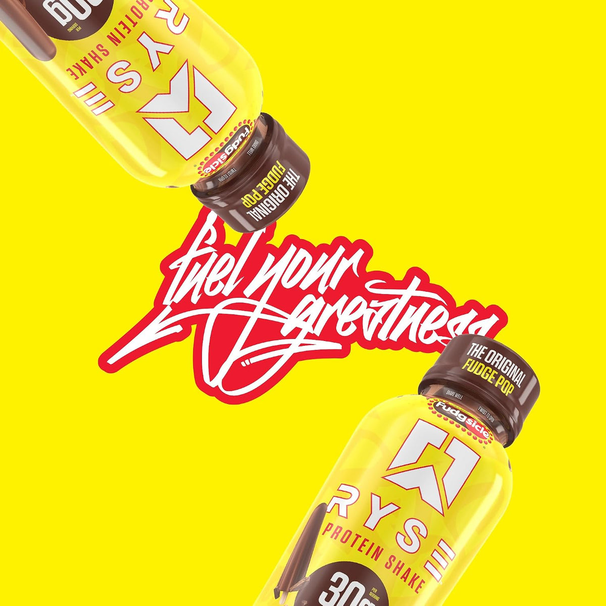 RYSE Protein Shake - Fudgsicle The Original Fudge Pop - 30g Protein Ready to Drink - 160 Calories, Zero Added Sugar, Gluten Free - Smooth & Delicious Nostalgic Flavors - 12 Fl Oz (12 Pack)