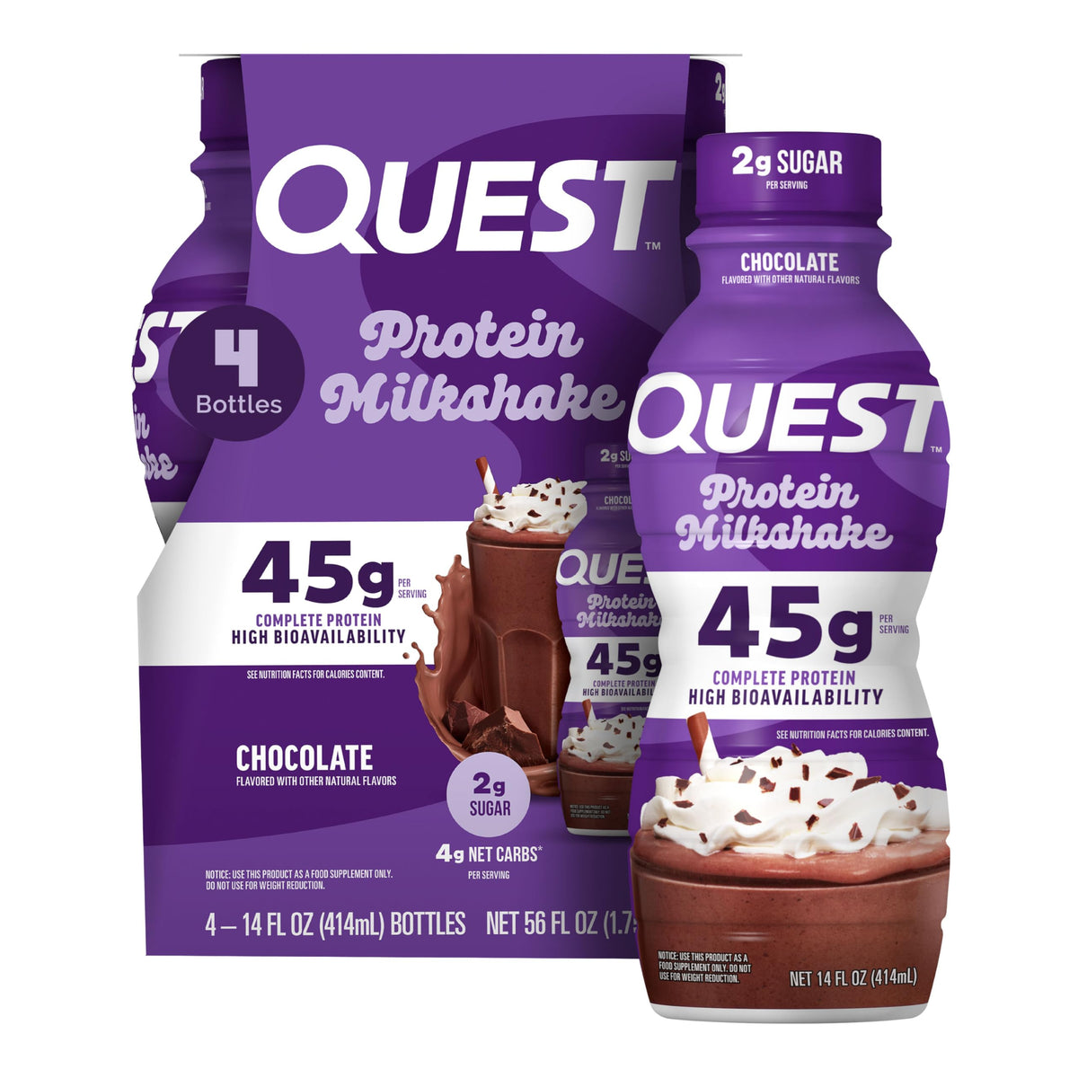 Quest Nutrition Salted Caramel Protein Shake, 45g Protein, 12 Count