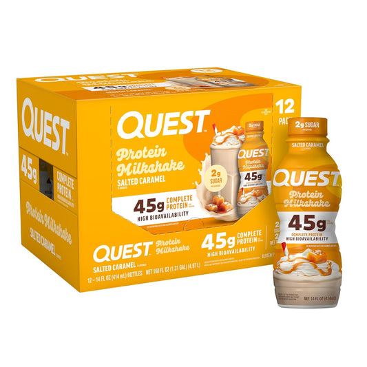Quest Nutrition Salted Caramel Protein Shake, 45g Protein, 12 Count