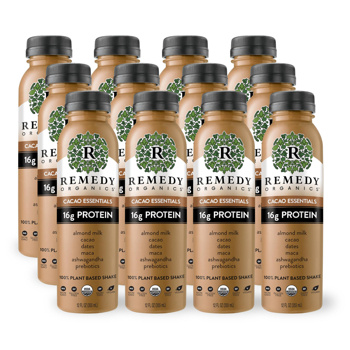 Remedy Organics Variety Assortment Case 10-Pack | Plant Based Protein Shakes, Ready to Drink | USDA Organic, Gluten Free, Dairy Free, Soy Free