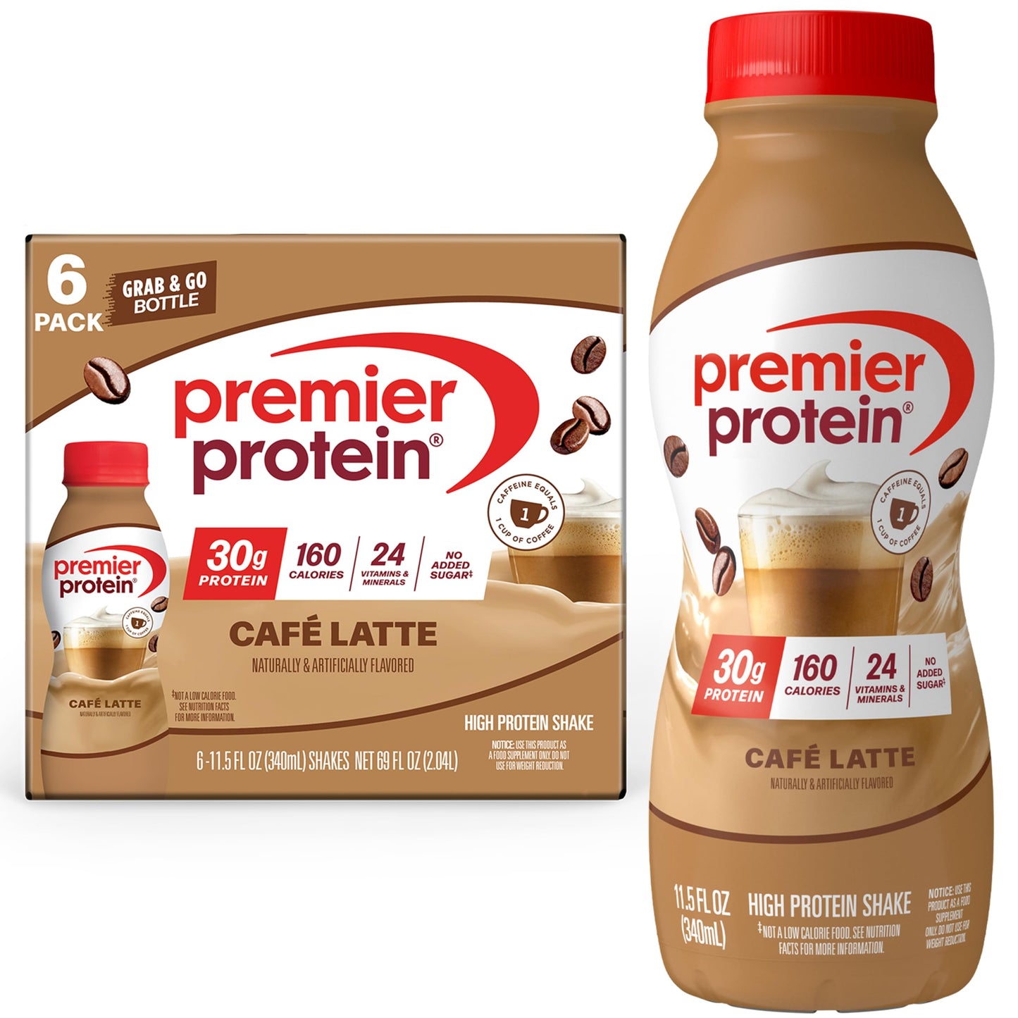 Premier Protein 30g High Protein Shake, Chocolate, 12 Pack | 160 Calories, 24 Vitamins & Minerals, No Added Sugar, Supports Muscle Health, Gluten-Free, 11.5 oz
