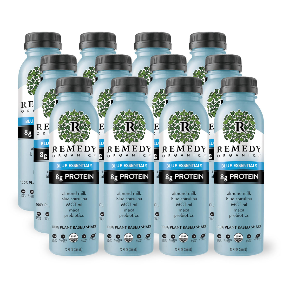 Remedy Organics Variety Assortment Case 10-Pack | Plant Based Protein Shakes, Ready to Drink | USDA Organic, Gluten Free, Dairy Free, Soy Free