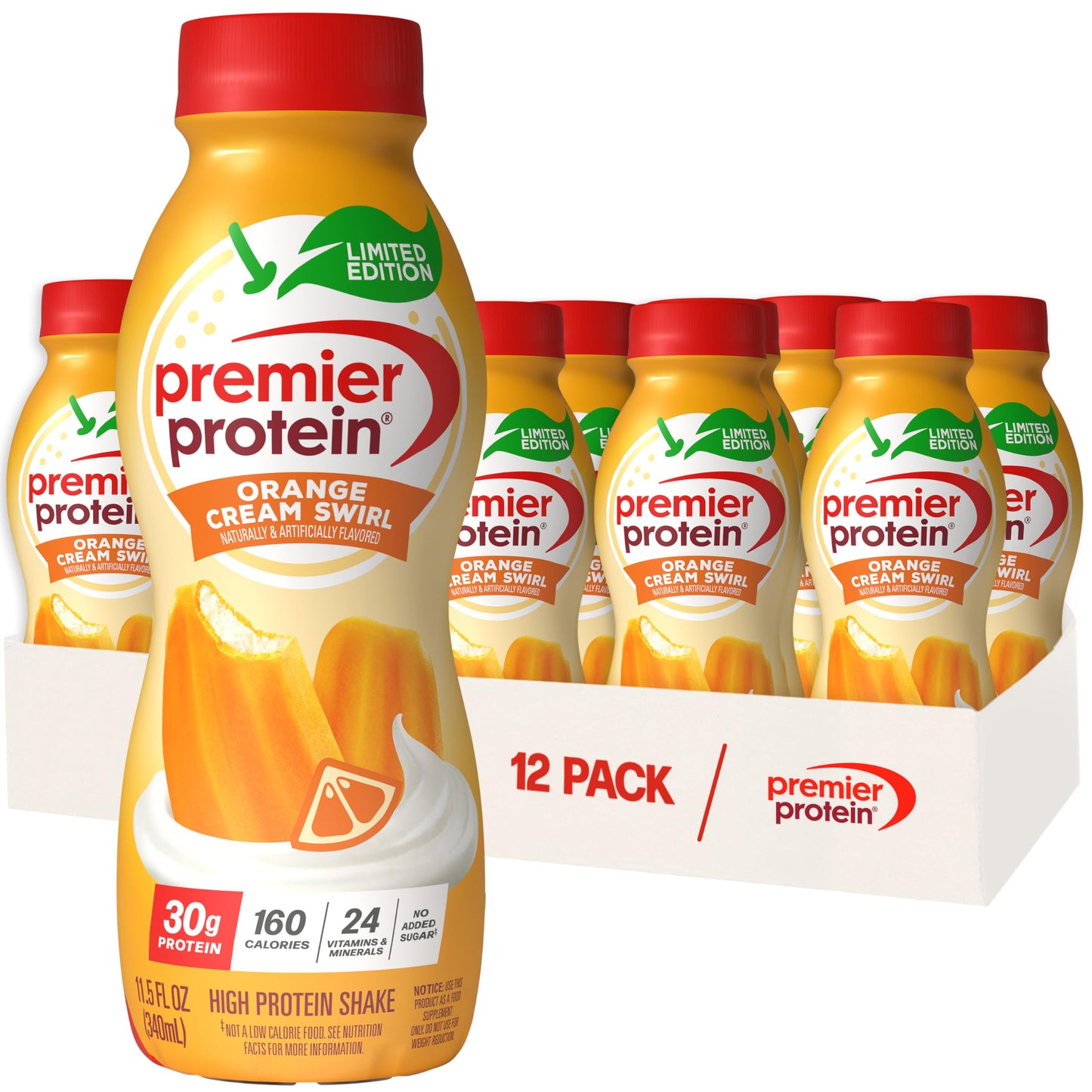 Premier Protein 30g High Protein Shake, Chocolate, 12 Pack | 160 Calories, 24 Vitamins & Minerals, No Added Sugar, Supports Muscle Health, Gluten-Free, 11.5 oz