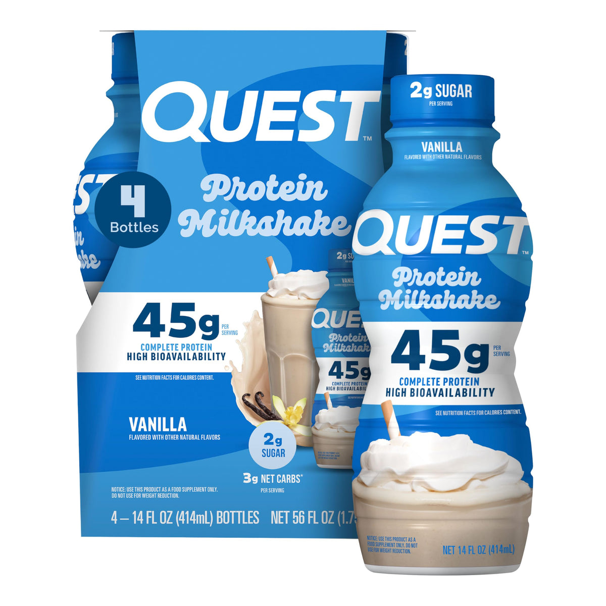 Quest Nutrition Salted Caramel Protein Shake, 45g Protein, 12 Count