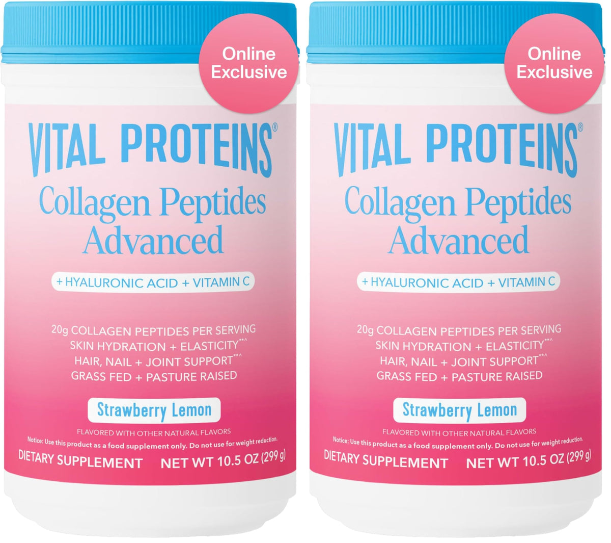 Vital Proteins Collagen Peptides Powder Advanced, Unflavored, 20oz